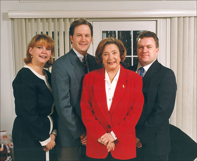 Photo of the O'Bryan family in the 1990's